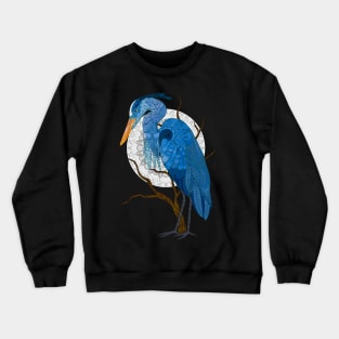 Egret moon Crewneck Sweatshirt